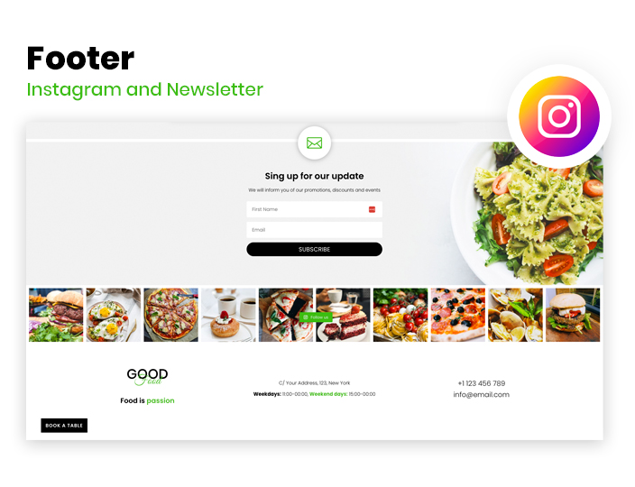 Footer Instagram